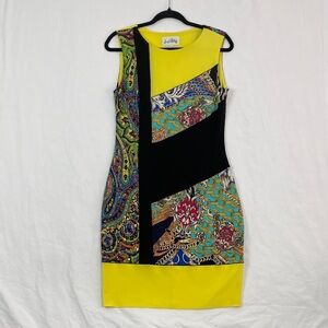 Joseph Ribkoff Stretchy Sheath Dress Long Mini Size 8
